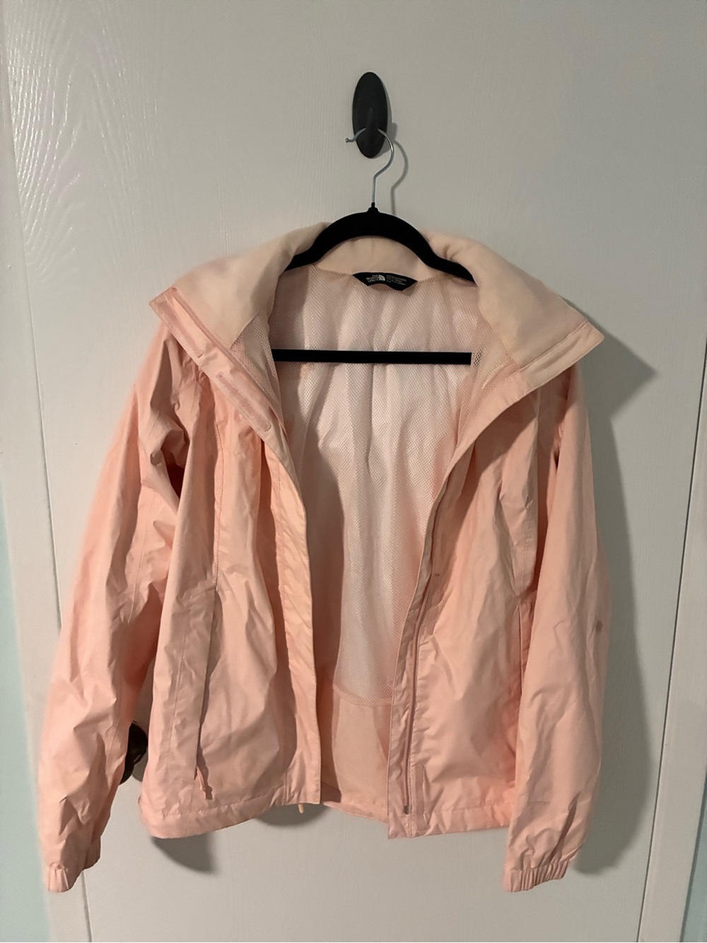 The North Face Women's Pale Pink Hooded Shell Jacket